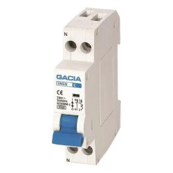 Ασφάλεια αυτόματη μονοπολική Gacia 2x10A 1P+V 3KA