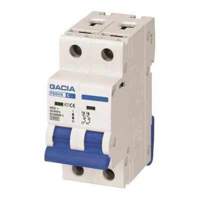 Ασφάλεια αυτόματη διπολική 1P+Ν 32A 2 module 10kA καμπύλης C GACIA
