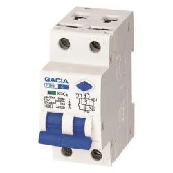 Ρελέ RCBO GACIA διπολικό 1P+N 10A 6Ka 30mA TYPE AC