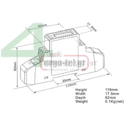 Αναλογικός μετρητής ενέργειας KWH SDM-120A EASTRON  μονοφασικός απευθείας εώς 32A