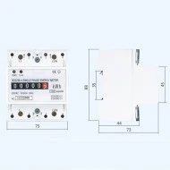 Συχνόμετρο 1Φ 40-400Hz TAIFA DP3-96-F 96x96 True Rms