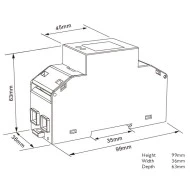 Ψηφιακός μετρητής ενέργειας KWH SDM-230D EASTRON μονοφασικός μέτρηση απευθείας εώς 100A