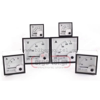 Αναλογικό αμπερόμετρο TS9610 πόρτας-πινάκων DC 100ADC 96x96mm