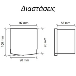 Ψηφιακός αναλυτής ενέργειας 96Χ96 MULTISER-05-PC-TFT με δύο αναλογικές εξόδους