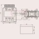 Μετασχηματιστής εντάσεως μπάρας Φ100 MBO-100 DIXSEN 720V 1600Α/5Α 15VA 170x128x60