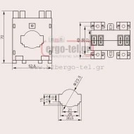 Μετασχηματιστής εντάσεως μπάρας Φ30 DX30 720V 50Α/5Α 1,5VA 70X52X27 DIXSEN