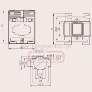 Μετασχηματιστής εντάσεως μπάρας Φ40 MBO62/40 DIXSEN 720V 400A/5A 5va(k.0,5) 5va(k.1) 79x60x35 Μετασχηματιστής εντάσεως μπάρας Φ40 MBO62/40 DIXSEN 720V 400A/5A 5va(k.0,5) 5va(k.1) 79x60x35
