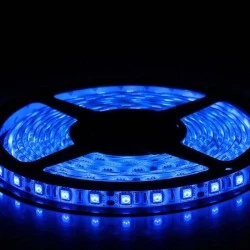 LED ταινία 5m 7,2W 24VDC μπλέ φως IP33 μη στεγανή εύκαμπτη αυτοκόλλητη