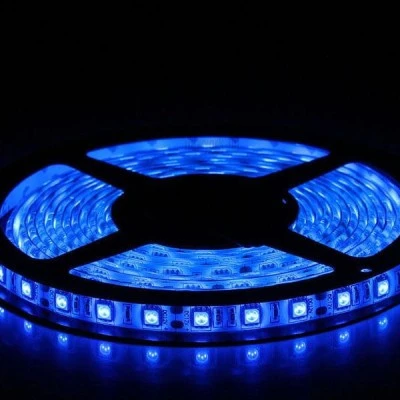 LED ταινία 5m 7,2W 24VDC μπλέ φως IP33 μη στεγανή εύκαμπτη αυτοκόλλητη