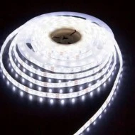 Λωρίδα LED 5m αδιάβροχη IP65 14.4W/m 6000k ψυχρό λευκό φως 220VAC λευκή 60LED5050/m