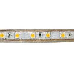 Λωρίδα LED 5m αδιάβροχη IP65 14.4W/m 6000k ψυχρό λευκό φως 220VAC λευκή 60LED5050/m Λωρίδα LED 5m αδιάβροχη IP65 14.4W/m 6000k ψυχρό λευκό φως 220VAC λευκή 60LED5050/m