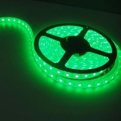 LED ταινία 5m 14,4W 12VDC πράσινο φως IP33 μη στεγανή εύκαμπτη αυτοκόλλητη