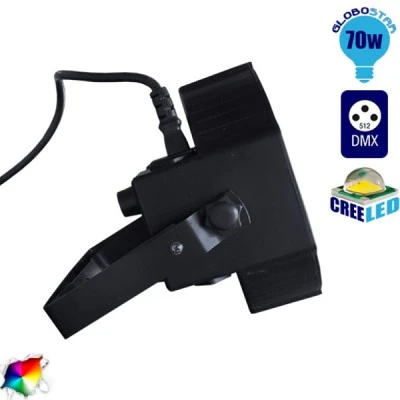 Επαγγελματική Κεφαλή PAR LED 70W 230V 30° DMX512 RGBW GloboStar 51120