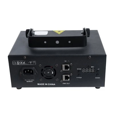 GloboStar® ARES 51127 Επαγγελματικό Laser Projector 30W 1000Mw 300mW RED/635nm - 100mW GREEN/532nm - 600mW BLUE/450nm - AC 220V-240V IP20 3in1 RGB DMX512 - Μ23.5 x Π18 x Υ10cm - 2 Χρόνια Εγγύηση