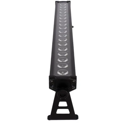 GloboStar® 51141 TRITON Επαγγελματική Μπάρα Φωτισμού Wall Washer LED 18*15W 4in1 270W 25° AC 220-240V Αδιάβροχο IP65 Πολύχρωμο RGBW DMX512 Display on Body - Μαύρο - L102 x W11 x H17cm