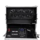 GloboStar® 51170 MERMAID Επαγγελματική Επιδαπέδια Μηχανή Double Haze Machine - Διπλού Εφέ Ομίχλης-Νέφωσης 600W AC 220V-240V DMX512 Display on Body & Ασύρματο Χειριστήριο σε Flight Case - Μαύρο - L49.5 x W38 x H45cm