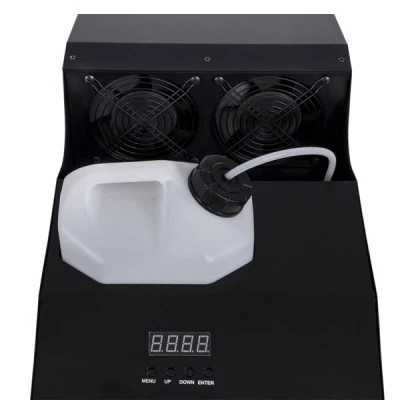 GloboStar® 51173 GRIFFIN Επαγγελματική Επιδαπέδια Μηχανή Haze Machine - Εφέ Ομίχλης-Νέφωσης 3000W AC 220V-240V DMX512 Display on Body & Ασύρματο Χειριστήριο - Μαύρο - L66 x W28.5 x H36cm