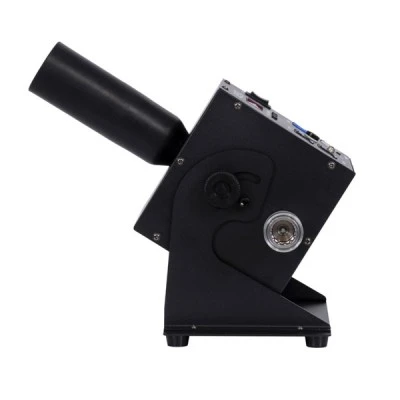 GloboStar® 51174 HYDRA Επαγγελματική Επιδαπέδια Μηχανή Cannon CO2 JET Smoke Effect Machine - Κανόνι JET Εφέ Καπνού-Ομίχλης CO2 150W AC 220V-240V DMX512 Display on Body - Μαύρο - L24 x W16.5 x H40cm