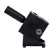 GloboStar® 51174 HYDRA Επαγγελματική Επιδαπέδια Μηχανή Cannon CO2 JET Smoke Effect Machine - Κανόνι JET Εφέ Καπνού-Ομίχλης CO2 150W AC 220V-240V DMX512 Display on Body - Μαύρο - L24 x W16.5 x H40cm