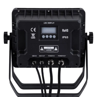 GloboStar® 51175 HARPIES Επαγγελματική Κεφαλή PAR DMX512 360W AC 220V-240V 4in1 - SPOT 25° OSRAM LED Αδιάβροχη IP65 RGBW+UV - Μαύρο - L34 x W21 x H34cm