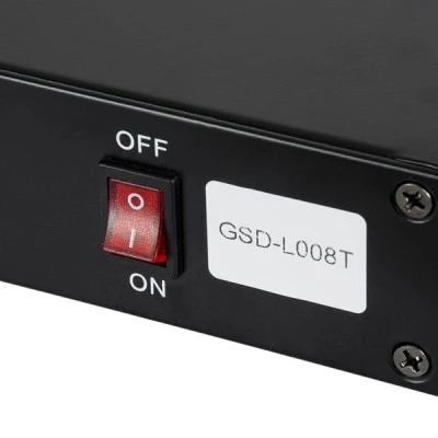 GloboStar® SPLITTER 51178 Διακλαδωτής & Ενισχυτής Σήματος DMX 8 Καναλιών - Rack Mount - AC 220-240V IP20 - Μ48 x Π17 x Υ4.5cm - 2 Χρόνια Εγγύηση