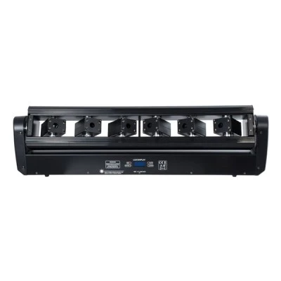 GloboStar® AMNESIA 51179 Επαγγελματική Κινούμενη Ρομποτική Μπάρα Super LASER BEAM Light 150W - 6 x 1W Laser - 300mW RED/638nm - 100mW GREEN/531nm - 600mW BLUE/442nm - AC 220V-240V IP20 3in1 RGB DMX512 - Μ86 x Π23 x Υ9cm - 2 Χρόνια Εγγύηση