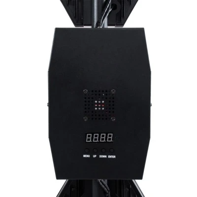 GloboStar® 51194 LINE COLUMN HEXA Επαγγελματικό Φωτιστικό Ειδικών Εφέ DIGITAL MATRIX PIXEL & Blinder - 6 x 100W LED COB Chips Ultra Gold Warm White 2200K & 144 x 0.5W LED SMD5050 Chips RGB - AC 220V-240V DMX512 Display on Body - Μαύρο - Μ40 x Π32 