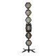 GloboStar® 51194 LINE COLUMN HEXA Επαγγελματικό Φωτιστικό Ειδικών Εφέ DIGITAL MATRIX PIXEL & Blinder - 6 x 100W LED COB Chips Ultra Gold Warm White 2200K & 144 x 0.5W LED SMD5050 Chips RGB - AC 220V-240V DMX512 Display on Body - Μαύρο - Μ40 x Π32 