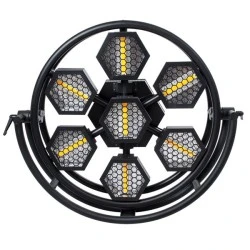 Επαγγελματικό φωτιστικό εφέ Digital Matrix Pixel & Blinder 7x100W LED COB θερμό χρώμα φωτός 2200K & 168x0.5W LED RGB