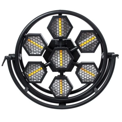 Επαγγελματικό φωτιστικό εφέ Digital Matrix Pixel & Blinder 7x100W LED COB θερμό χρώμα φωτός 2200K & 168x0.5W LED RGB