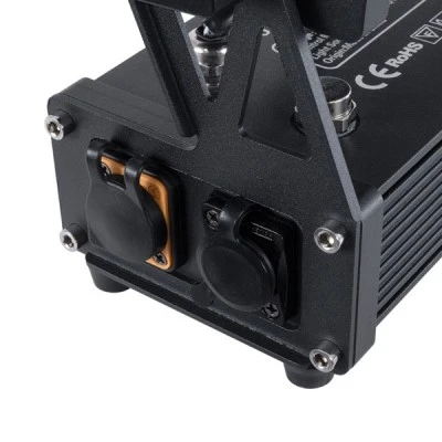 GloboStar® 51198 CYRUS Επαγγελματική Κεφαλή PAR DMX512 180W AC 220V-240V 6in1 - SPOT 25° OSRAM LED Αδιάβροχη IP65 RGBW+UV - Μαύρο - Μ30 x Π14 x Υ19cm - 2 Χρόνια Εγγύηση