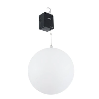 GloboStar® 51202 LIFT BALL Επαγγελματικό Φωτιστικό Ειδικών Εφέ Φ30cm KINETIC BALL Light CREE LED 4in1 15W - 15 x 1W LED SMD Chips RGBW - Μέγιστο Μήκος Ανύψωσης 3.5 Μέτρα - AC 220V-240V DMX512 Display on Body - Μαύρο - Μ17 x Π13 x Υ26cm - 2 Χρόνια Εγγύση