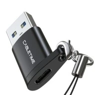 Αντάπτορας CABLETIME USB 3.0 σε USB Type-C AMCF 2.1A μαύρο 0.1m