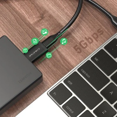 Αντάπτορας CABLETIME USB 3.0 σε USB Type-C AMCF 2.1A μαύρο 0.1m