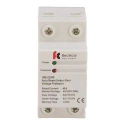 Επιτηρητής τάσης μονοφασικός 40Α 2P 175-275V