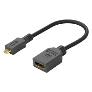 Καλώδιο GOOBAY 58683 HDMI micro σε HDMI 4K 0.15m