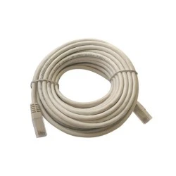 Καλώδιο δικτύου UTP CAT-5e 15m Patch Cord 26AWG σε γκρι χρώμα