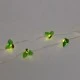 20 led σε σειρά με διακοσμητικά ακρυλικά γκι μπαταρίας & χρονοδιακόπτη  timer θερμό λευκό χρώμα φωτός προέκταση παροχής 30cm IP20