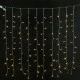 480 χριστουγεννιάτικα led λαμπάκια κουρτίνα θερμό φως 300cm x 300cm IP44 διάφανο καλώδιο