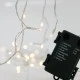 20 χριστουγεννιάτικα led λαμπάκια μπαταρίας 240cm θερμό φως με 8 προγράμματα και διάφανο καλώδιο