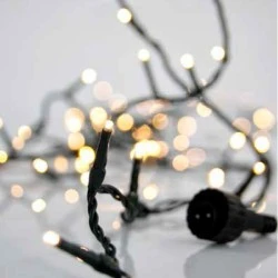 100 led λαμπάκια σε σειρά θερμό φως 31V με πράσινο καλώδιο 815cm IP44 και δυνατότητα επέκτασης