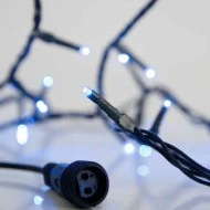 100 μπλε χριστουγεννιάτικα led λαμπάκια με πράσινο καλώδιο 815cm IP44 και δυνατότητα επέκτασης