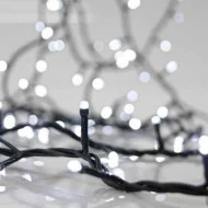 1200 Χριστουγεννιάτικα led λαμπάκια σταθερά ψυχρό φως 6295cm IP44 με πράσινο καλώδιο