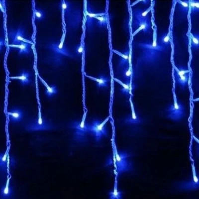 100 μπλε χριστουγεννιάτικα led λαμπάκια βροχή με διάφανο καλώδιο 180cmx60cm IP44 με επέκταση 100 μπλε χριστουγεννιάτικα led λαμπάκια βροχή με διάφανο καλώδιο 180cmx60cm IP44 με επέκταση