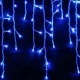100 μπλε χριστουγεννιάτικα led λαμπάκια βροχή με διάφανο καλώδιο 180cmx60cm IP44 με επέκταση 100 μπλε χριστουγεννιάτικα led λαμπάκια βροχή με διάφανο καλώδιο 180cmx60cm IP44 με επέκταση