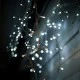 480 Χριστουγεννιάτικα led λευκά λαμπάκια κουρτίνα 300x300cm με επέκταση έως 3 & διάφανο καλώδιο