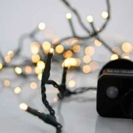 100 χριστουγεννιάτικα led λαμπάκια θερμό φως με πρόγραμμα 795cm και στεγανότητα IP44