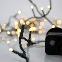 100 χριστουγεννιάτικα led λαμπάκια θερμό φως με πρόγραμμα 795cm και στεγανότητα IP44