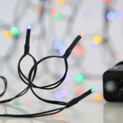 100 πολύχρωμα χριστουγεννιάτικα led λαμπάκια 3mm με 8 προγράμματα 795cm IP44 εξωτερικού χώρου