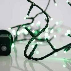 100 πράσινα χριστουγεννιάτικα led λαμπάκια 795cm με 8 προγράμματα IP44 για εξωτερική διακόσμηση